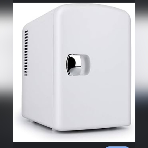 Living Enrichment Mini Fridge Chilling Portable Compact Refrigerator AC DC Powe - Picture 1 of 3